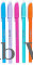 Supra Cutie Df 0.7mm Ball Point Pen Jar Pack (Lightweight & Attractive Body Colors) Blue Ink
