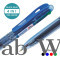 Hauser Germany Retractable Ball Pen Box (Durable Transparent Body,4 Ink Colors In One Pen)