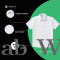 WHITE HALF SLEEVES SHIRTS SCHOOL UNIFORM(FOR BOYS AND GIRLS)