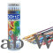 Doms Colour Pencil Round Tin Pack 24 Shades, Ink Multicolor