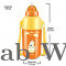 MILTON Kool Trendy 400 Plastic Insulated Water Bottle