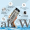 Stainless Steel Shaker Bottle with Blender Mixer Ball (Steel Shaker Bottles for Gym, 900ml)