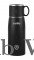 Cello Duro Tuff Steel Series Black Water Bottle, 500 mL