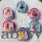 Disney Princess Water Glitter Coin Pouch (Cute Sparkle Purse for Girls)