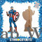 STAR CUTOUTS SC1614 Ltd Captain America Super Hero Lifesize Cardboard